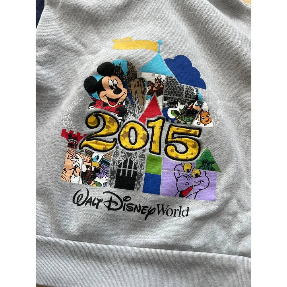 Disney Parks Kids Zip Up Hoodie 2015 Size XXS (2/3) Toddler Unisex